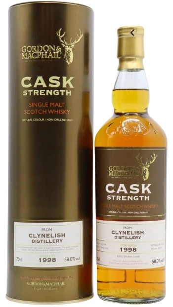 Clynelish - 15 year old Gordon & MacPhail Cask Strength Single Malt Scotch 1998 Whisky 70cl 58% ABV