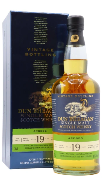 Ardbeg - 19 year old Dun Bheagan Single Malt Scotch 1996 Whisky 70cl 46.1% ABV