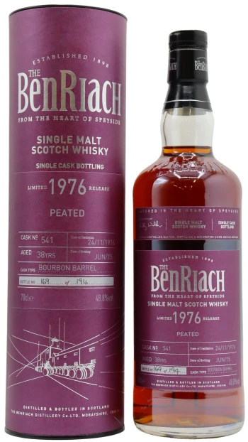 Benriach - 38 year old Single Cask #541 1976 Whisky 70cl 48.8% ABV