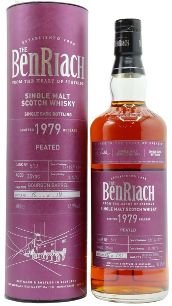 Benriach - 35 year old Single Cask #517 1979 Whisky 70cl 46.9% ABV
