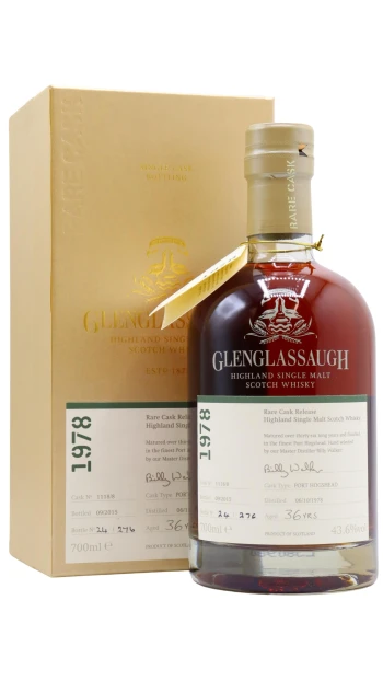Glenglassaugh - 36 year old Rare Cask Release #1118/8 1978 Whisky 70cl 43.6% ABV