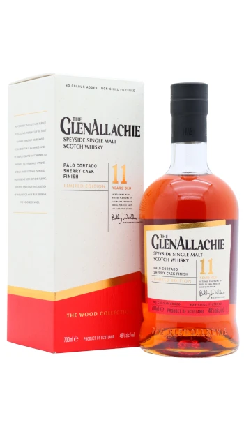 GlenAllachie - 11 year old The Wood Collection - Palo Cortado Sherry Finish Single Malt Scotch Whisky 70cl 48% ABV
