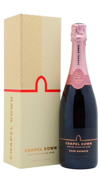 Chapel Down - Rose Reserve English 2021 Sparkling Wine 75cl 12% ABV (Gift Box)