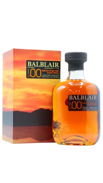 Balblair - 17 year old 2nd Release Vintage Highland Single Malt Scotch 2000 Whisky 70cl 46% ABV