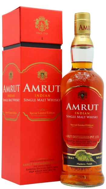 Amrut - Madeira Finish Indian Single Malt Whisky 70cl 50% ABV
