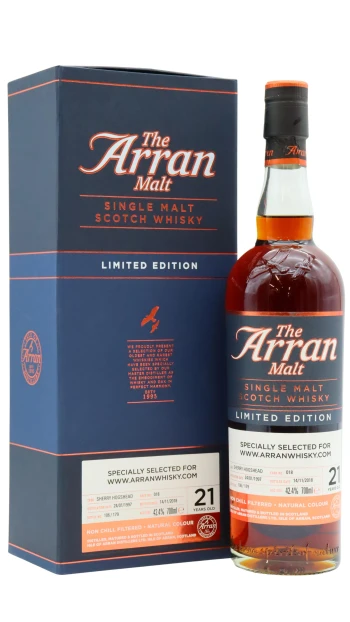 Arran - 21 year old Single Sherry Cask #018 1997 Whisky 70cl 42.4% ABV