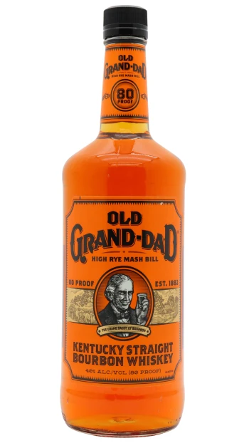 Old Grand-Dad - 80 Proof Kentucky Straight Bourbon Whiskey 100cl 40% ABV (1 Litre)