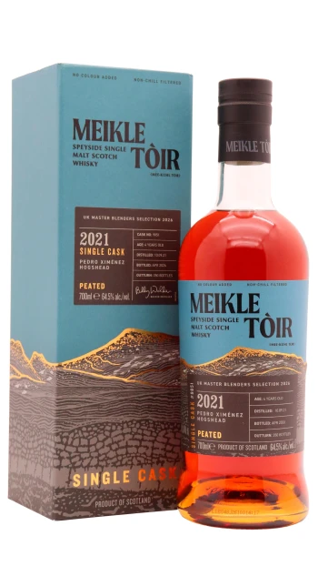 GlenAllachie - 4 year old Meikle Toir - Single Pedro Ximenez Sherry Cask #9851 2021 Whisky 70cl 64.5% ABV
