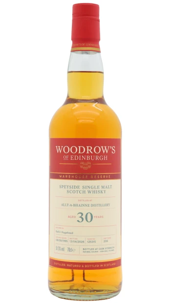 Allt-a-Bhainne - 30 year old Woodrow's Of Edinburgh - Single Cask #125315 1995 Whisky 70cl 51.5% ABV