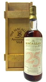 The Macallan - 25 year old 1984 Release Anniversary Malt Highland Single Malt Scotch 1958 Whisky 75cl 43% ABV