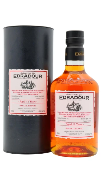 Edradour - 12 year old Small Batch Burgundy Cask Single Malt Scotch 2013 Whisky 70cl 46% ABV