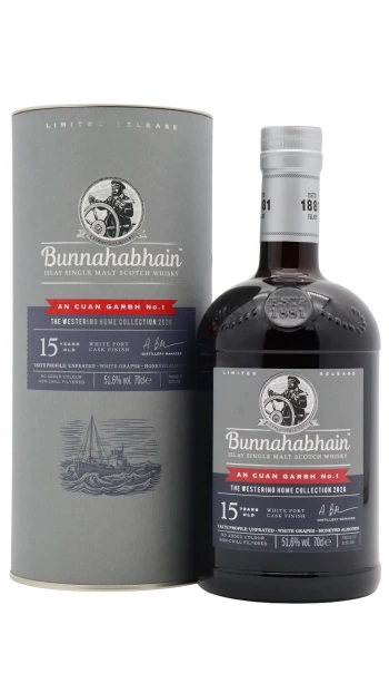 Bunnahabhain - 15 year old An Cuan Garbh No. 1 White Port Cask Finish Single Malt Scotch Whisky 70cl 51.6% ABV