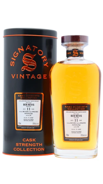 Ben Nevis - 11 year old Signatory Vintage Cask Strength Collection Single Cask #232 2014 Whisky 70cl 59.6% ABV