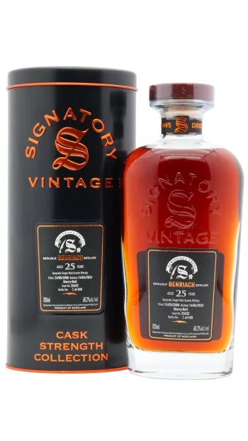 Benriach - 25 year old Signatory Vintage Symington's Choice Single Oloroso Sherry Cask #25632 2000 Whisky 70cl 60.2% ABV