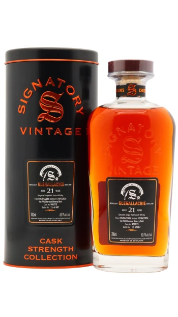 GlenAllachie - 21 year old Signatory Vintage Symington's Choice Single Oloroso Sherry Cask #900273 2005 Whisky 70cl 63.1% ABV