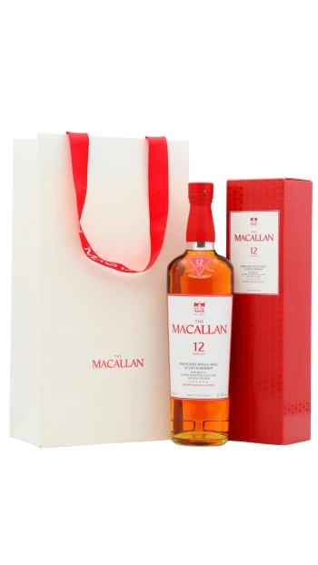 The Macallan - 12 year old Sherry Oak Highland Single Malt Scotch Whisky 70cl 40% ABV & Gift Bag