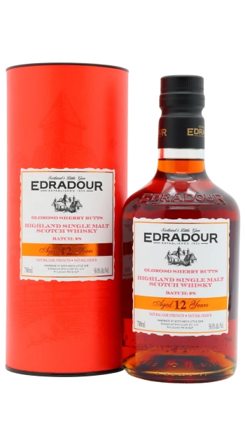 Edradour - 12 year old Cask Strength Batch #8 Single Malt Scotch Whisky 70cl 58% ABV
