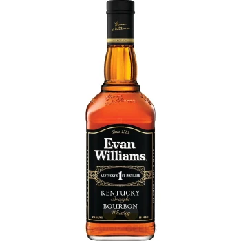 Evan Williams Straight Bourbon Black Label Whiskey 750ml