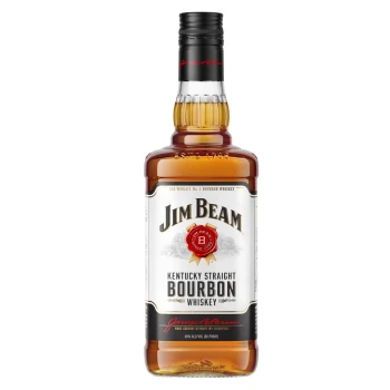 Jim Beam Straight Bourbon White Label Whiskey 750ml
