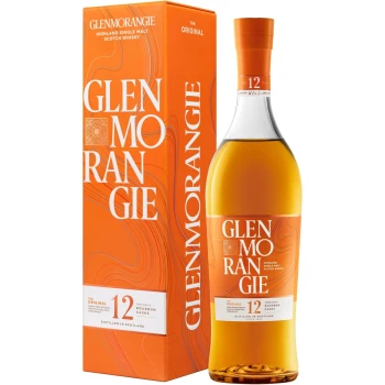 Glenmorangie 12 Year Old Single Malt Scotch Whiskey – The Original (With Gift Box) 750ml