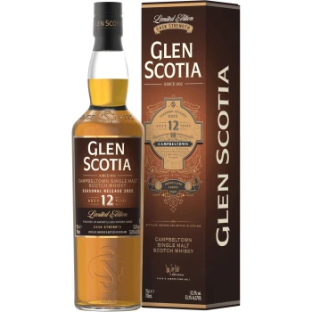 Glen Scotia 12 Year Old Single Malt Scotch Whiskey – Limited Edition Seasonal Release 2022 700ml