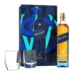 Johnnie Walker Blue Label Blended Scotch Whiskey With Crystal Glasses 750ml