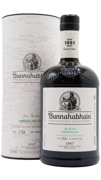 Bunnahabhain - 20 year old Feis Ile 2017 - American Oak Islay Single Malt Scotch 1997 Whisky 70cl 52.2% ABV
