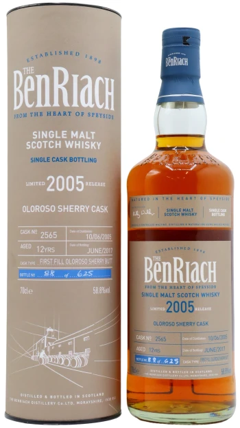 Benriach - 12 year old Single Cask #2565 2005 Whisky 70cl 58.8% ABV
