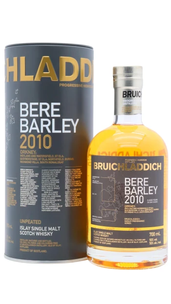 Bruichladdich - 8 year old Bere Barley Islay Single Malt Scotch 2010 Whisky 70cl 50% ABV