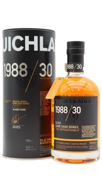 Bruichladdich - 30 year old Rare Cask Series - 'The Untouchable' Islay Single Malt Scotch 1988 Whisky 70cl 46.2% ABV
