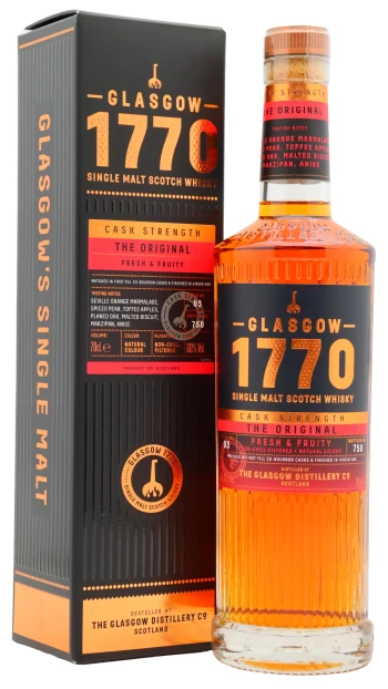 Glasgow 1770 - Original Cask Strength Batch #3 Single Malt Scotch Whisky 70cl 60% ABV