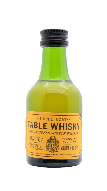 Port of Leith - Table Whisky Single Grain Scotch Whisky 5cl 43% ABV Miniature