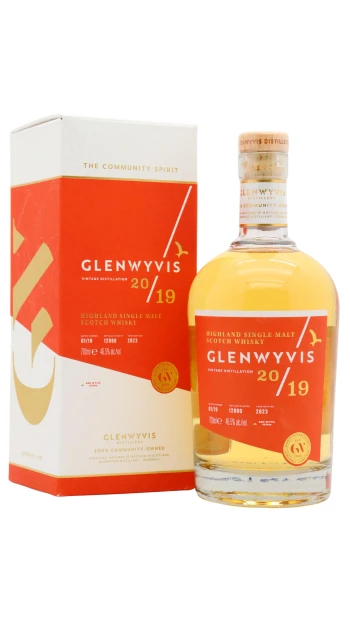 GlenWyvis - Batch 1 Highland Single Malt Scotch 2019 Whisky 70cl 46.5% ABV