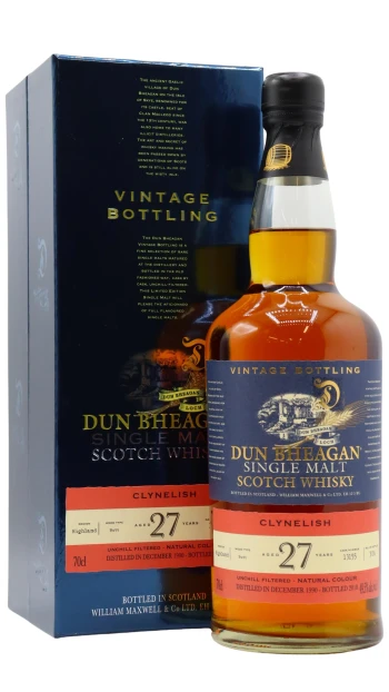 Clynelish - 27 year old Dun Bheagan Single Cask #13155 1990 Whisky 70cl 49.5% ABV