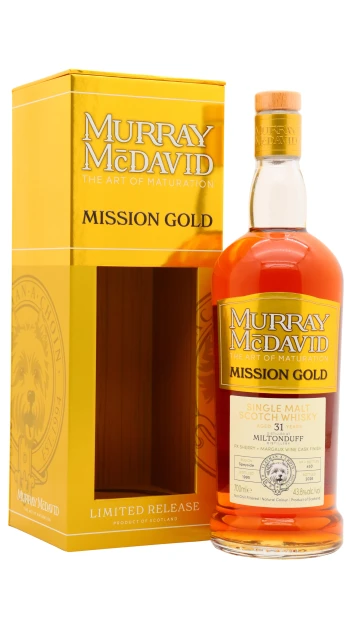 Miltonduff - 31 year old Murray McDavid Mission Gold Series Single Malt Scotch 1995 Whisky 70cl 43.8% ABV