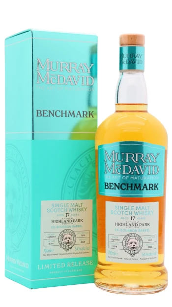 Highland Park - 17 year old Murray McDavid Benchmark Ex-Bourbon Single Malt Scotch 2008 Whisky 70cl 54.1% ABV
