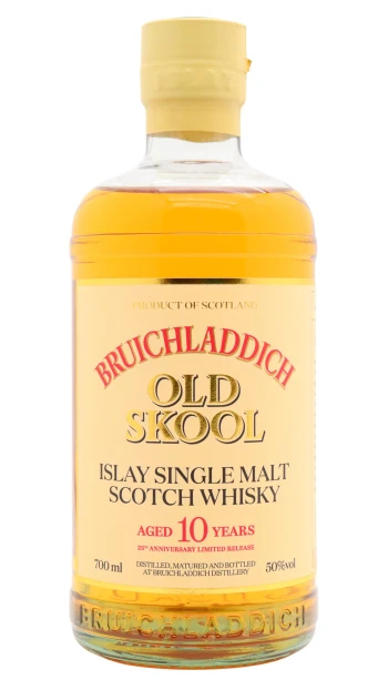 Bruichladdich - 10 year old 25th Anniversary Old Skool Islay Single Malt Scotch Whisky 70cl 50% ABV0