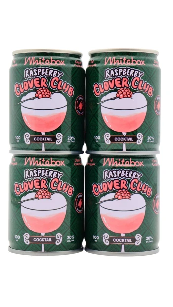 Whitebox - Raspberry Clover Club Cocktail 10cl x 4 20% ABV (4 x 10cl)