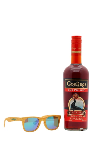 Goslings - 151 Proof Black Seal Rum 70cl 75.5% ABV (Includes Sunglasses)