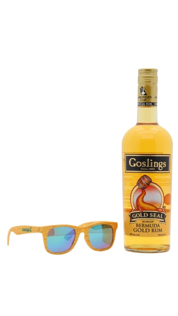 Goslings - Gold Seal Rum 70cl 40% ABV (Includes Sunglasses)