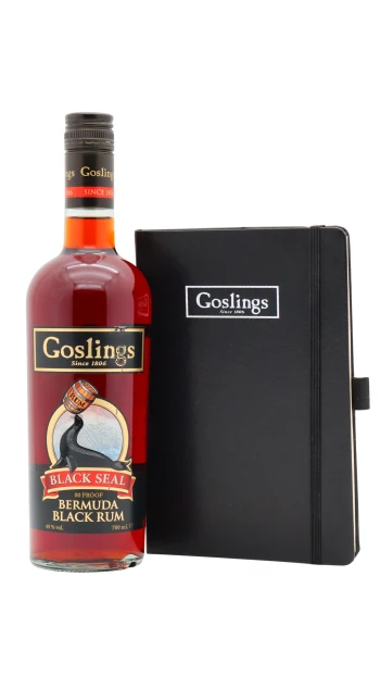 Goslings - Black Seal Rum 70cl 40% ABV (Includes Notebook)