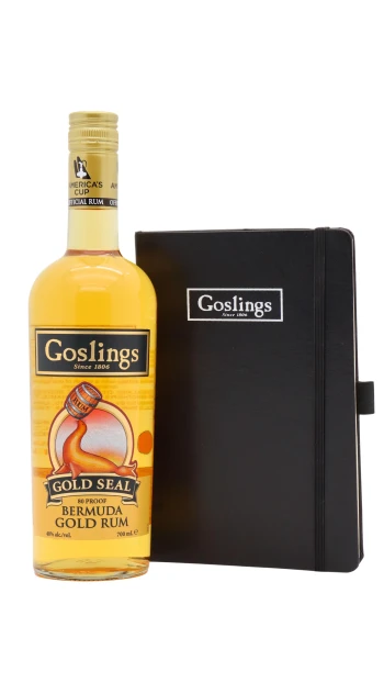 Goslings - Gold Seal Rum 70cl 40% ABV (Includes Notebook)