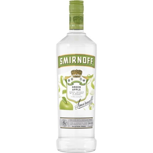 Smirnoff Green Apple Flavored Vodka 1L