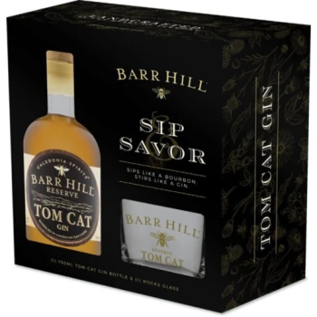 Barr Hill Gin Tom Cat Sip Savor Gift Set 750ml