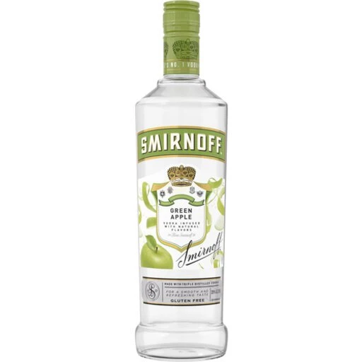 Smirnoff Green Apple Flavored Vodka 750ml