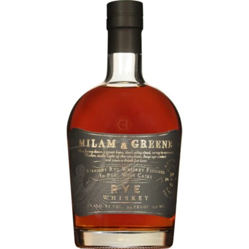 Milam & Greene Straight Rye Whiskey Finished in Port Wine Casks 750ml