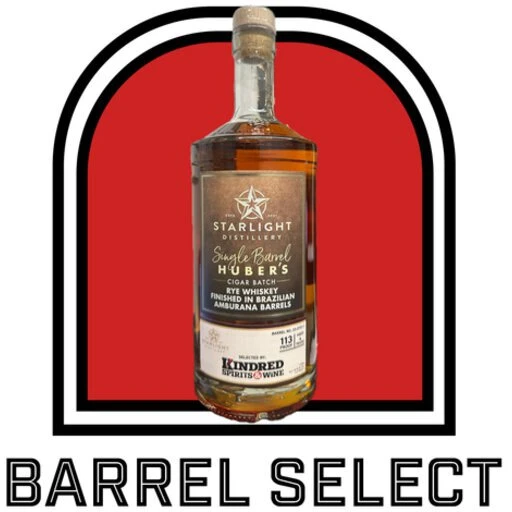 Starlight Distillery Carl T Huber's Cigar Batch Rye Whiskey Finished In Brazilian Amburana Barrels 750ml
