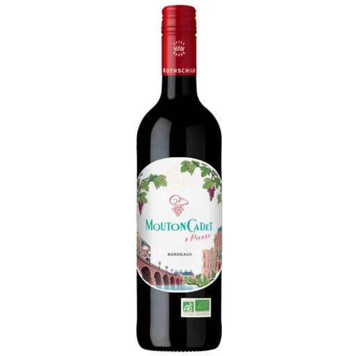 Mouton Cadet Rouge X Pierre Organic Bordeaux 750ml