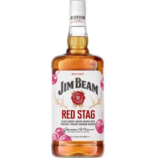 Jim Beam Red Stag Black Cherry Bourbon Whiskey 1.75L