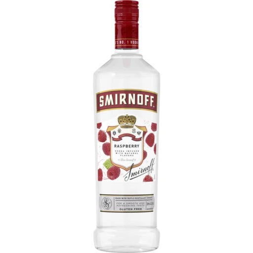 Smirnoff Raspberry Flavored Vodka 1L